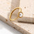 Korean Style Round Stainless Steel Plating Inlay Artificial Pearls 14k Gold Plated Rings