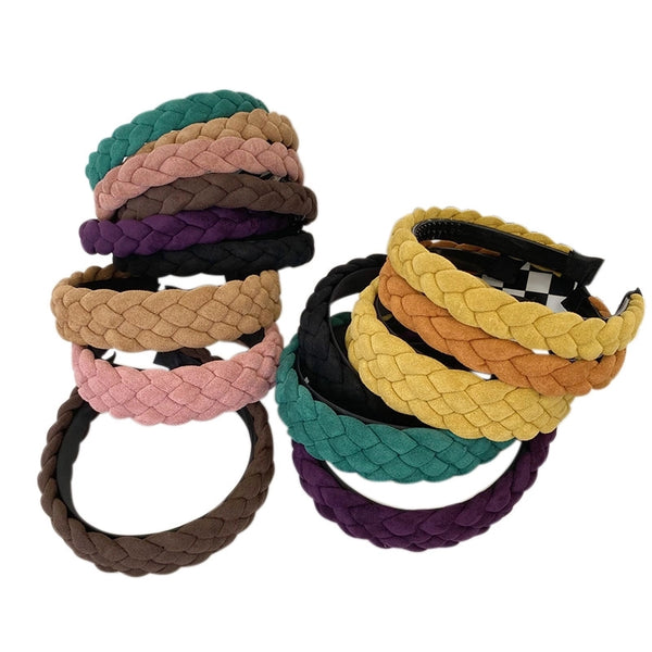 Korean Style Simple Twist Braided Headband Fashion Autumn And Winter New Style Braided Headband