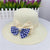 Korean Summer Plaid Bow Straw Fisherman Hat Shade Travel Straw Hat