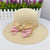 Korean Summer Plaid Bow Straw Fisherman Hat Shade Travel Straw Hat