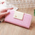 Korean Two-fold Wallet Long Zipper Mobile Phone Bag Card Bag