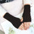 Korean Version Of Winter Women's Wool Half Finger Gloves Twist Knitted Warm Couples Riding Play Mobile Phone Fingerless Manufacturers Wholesale