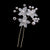 Korean Wedding Headwear Frosted Flower Hair Accessories Bride Wedding Handmade Jewelry Pearl Hairpin Shape Plate Hair Fork Comb