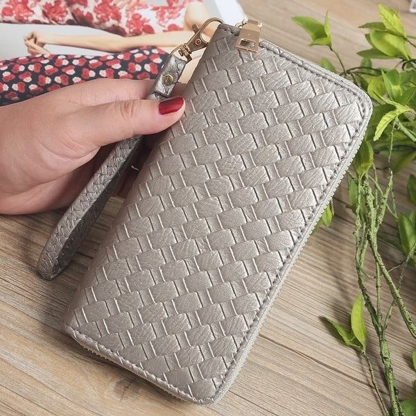 Korean Woven Pattern Wallet