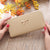 Korean Zipper Wallet Ladies Cross Pattern Bow Clutch Bag