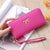 Korean Zipper Wallet Ladies Cross Pattern Bow Clutch Bag