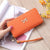 Korean Zipper Wallet Ladies Cross Pattern Bow Clutch Bag