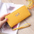 Korean Zipper Wallet Ladies Cross Pattern Bow Clutch Bag