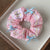 Korean-style Spring And Summer Floral Pig Large Intestine Hair Ring High-grade Organza Yarn Head Rope Horsetail Rubber Band Hair Rope Hair Accessories Wholesale