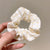 Korean-style Spring And Summer Floral Pig Large Intestine Hair Ring High-grade Organza Yarn Head Rope Horsetail Rubber Band Hair Rope Hair Accessories Wholesale