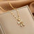 Lady Animal Flower Artificial Pearl Titanium Steel Copper Plating Inlay Zircon Pendant Necklace