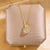 Lady Animal Flower Artificial Pearl Titanium Steel Copper Plating Inlay Zircon Pendant Necklace