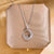 Lady Animal Flower Artificial Pearl Titanium Steel Copper Plating Inlay Zircon Pendant Necklace