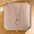 Lady Animal Flower Artificial Pearl Titanium Steel Copper Plating Inlay Zircon Pendant Necklace