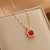 Lady Animal Flower Artificial Pearl Titanium Steel Copper Plating Inlay Zircon Pendant Necklace