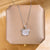 Lady Animal Flower Artificial Pearl Titanium Steel Copper Plating Inlay Zircon Pendant Necklace