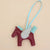 Lady Animal Pu Leather Bag Pendant Keychain