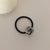 Lady Circle Alloy Rubber Band Plating Hair Tie