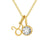 Lady Constellation Stainless Steel Plating Inlay Rhinestones Pendant Necklace