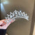 Lady Crown Alloy Plating Rhinestones Hair Band 1 Piece