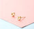 Lady Crown Bow Knot Sterling Silver Plating Inlay Zircon Ear Studs 1 Pair