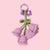 Lady Flower Yarn Knitting Bag Pendant Keychain