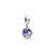 Lady Four Leaf Clover Heart Shape White Copper Plating Inlay Artificial Diamond Jewelry Accessories