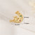 Lady Geometric Copper Plating Inlay Zircon Jewelry Accessories