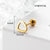 Lady Geometric Plating Stainless Steel Ear Studs