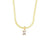 Lady Geometric Stainless Steel Necklace Plating Zircon Stainless Steel Necklaces