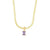 Lady Geometric Stainless Steel Necklace Plating Zircon Stainless Steel Necklaces