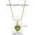 Lady Heart Shape Stainless Steel Titanium Steel Inlay Zircon Pendant Necklace