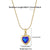 Lady Heart Shape Stainless Steel Titanium Steel Inlay Zircon Pendant Necklace