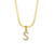 Lady Letter Stainless Steel Necklace Plating Zircon Stainless Steel Necklaces