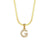 Lady Letter Stainless Steel Necklace Plating Zircon Stainless Steel Necklaces