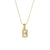 Lady Letter Stainless Steel Necklace Plating Zircon Stainless Steel Necklaces