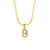 Lady Letter Stainless Steel Necklace Plating Zircon Stainless Steel Necklaces