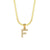 Lady Letter Stainless Steel Necklace Plating Zircon Stainless Steel Necklaces