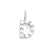 Lady Letter Stainless Steel Plating Inlay Artificial Pearls Charms Jewelry Accessories