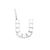 Lady Letter Stainless Steel Plating Inlay Artificial Pearls Charms Jewelry Accessories