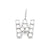 Lady Letter Stainless Steel Plating Inlay Artificial Pearls Charms Jewelry Accessories