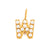 Lady Letter Stainless Steel Plating Inlay Artificial Pearls Charms Jewelry Accessories