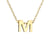 Lady Letter Stainless Steel Titanium Steel Plating Pendant Necklace