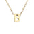 Lady Letter Stainless Steel Titanium Steel Plating Pendant Necklace