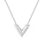 Lady Letter Titanium Steel Plating Pendant Necklace 1 Piece