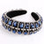 Lady Oval Cloth Handmade Inlay Artificial Crystal Hair Band