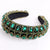 Lady Oval Cloth Handmade Inlay Artificial Crystal Hair Band