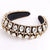 Lady Oval Cloth Handmade Inlay Artificial Crystal Hair Band