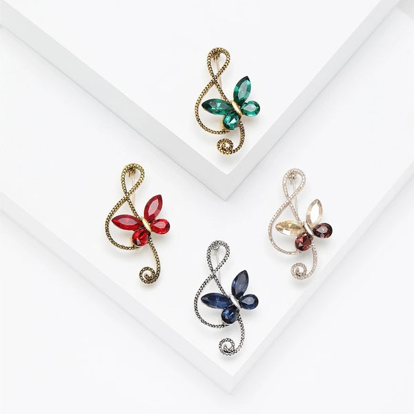 Lady Pin Butterfly Alloy Women's Brooches