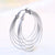 Lady Round Titanium Steel Plating Earrings 1 Pair